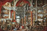 Giovanni Paolo Pannini Picture Gallery with Views of Modern Rome oil painting artist